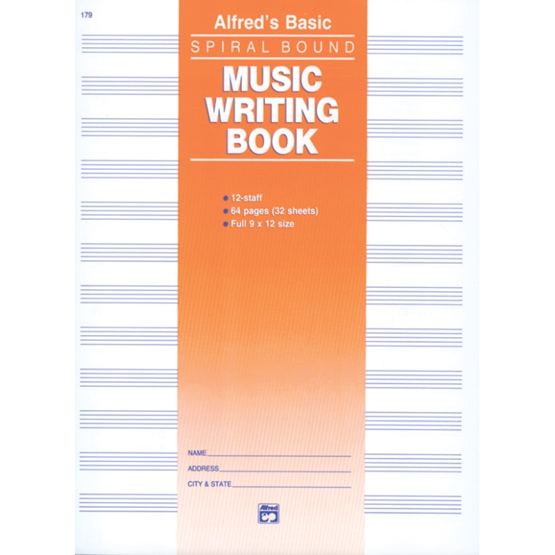 12 Stave Music Writing Book (9 x 12)