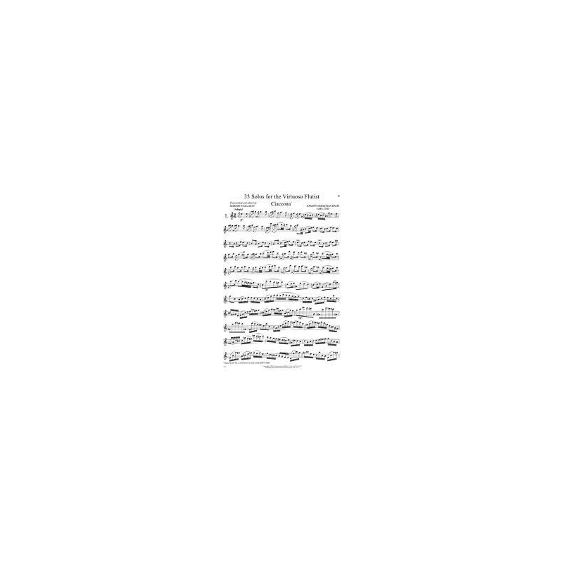 Bach, J S - 33 Solos for the virtuoso flautist