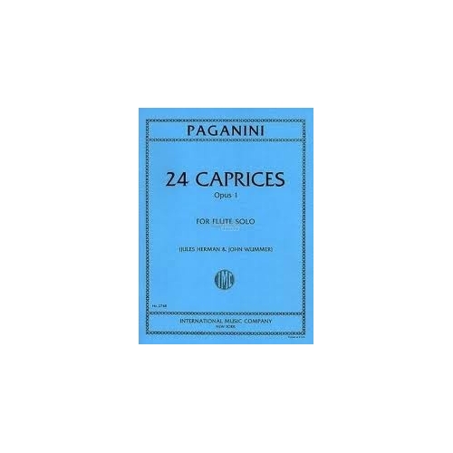 Paganini 24 Caprices Opus 1 for Flute Solo