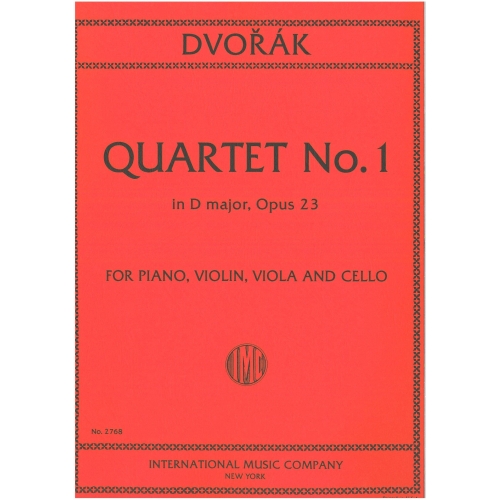 Dvorak, Antonin - First Piano Quartet Opus 23