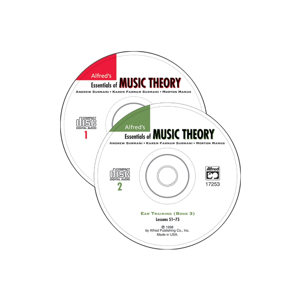 Alfred's Essentials of Music Theory: Ear Training CDs 1 & 2 Combined (for Books 1-3)