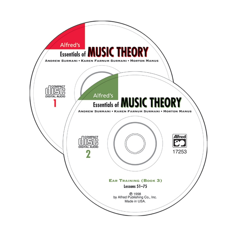 Alfred's Essentials of Music Theory: Ear Training CDs 1 & 2 Combined (for Books 1-3)