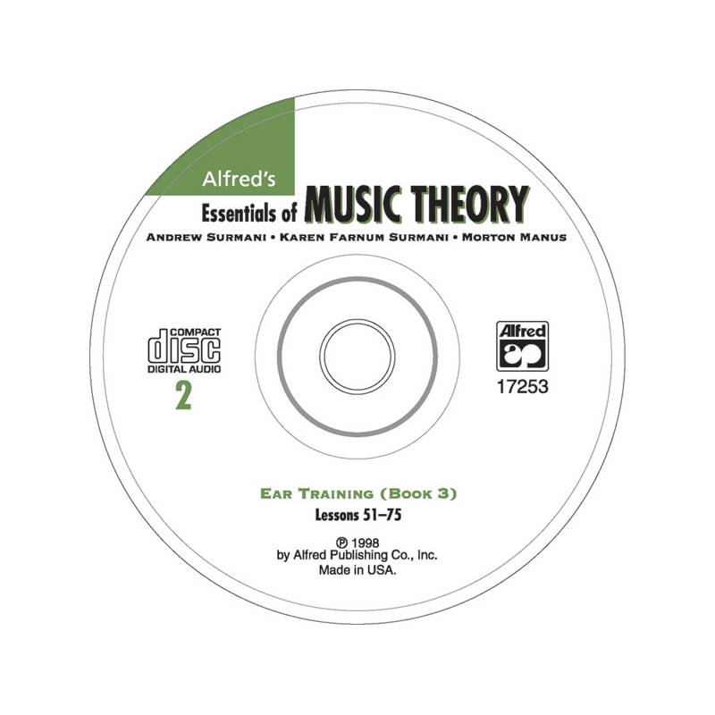 Alfred's Essentials of Music Theory: Ear Training CD 2 (for Book 3)