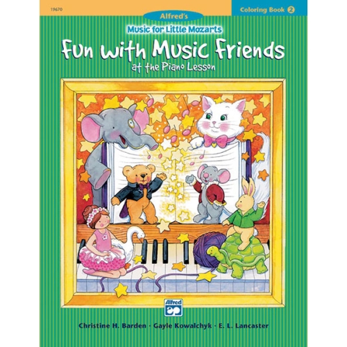 Music for Little Mozarts: Coloring Book 2 -- Fun with Music Friends  at the Piano Lesson