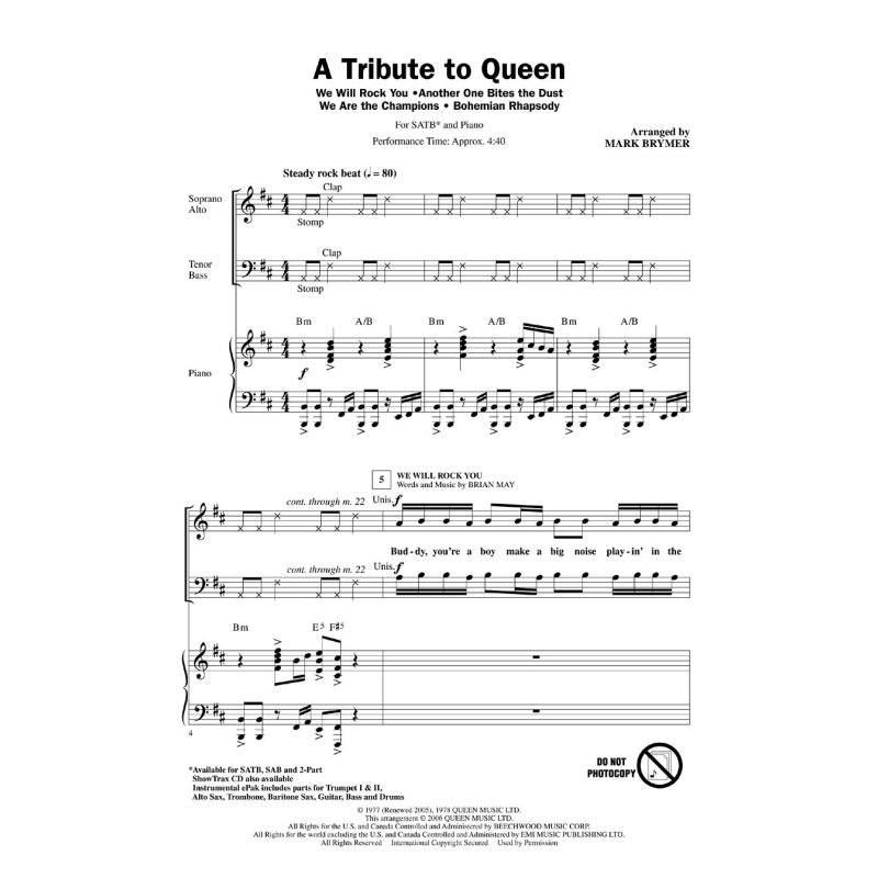 A Tribute to Queen (Medley)