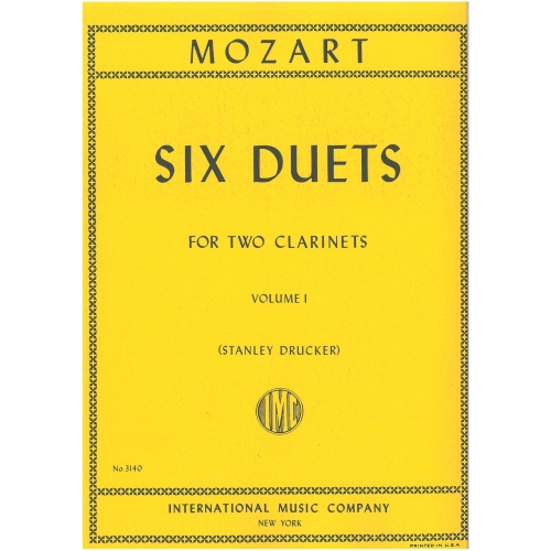 Mozart, W A - Six Clarinet...