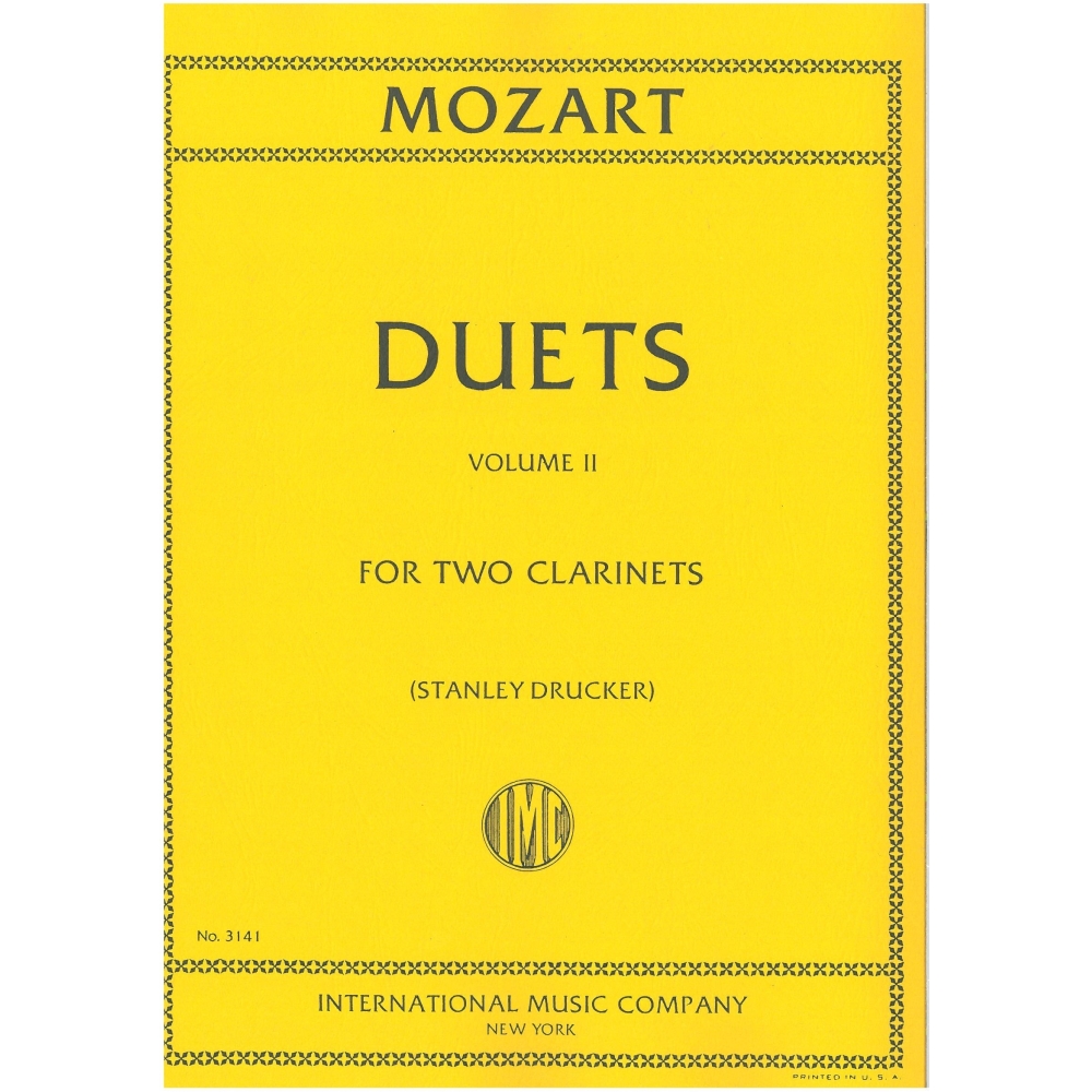 Mozart, W A - Clarinet Duets Volume Two