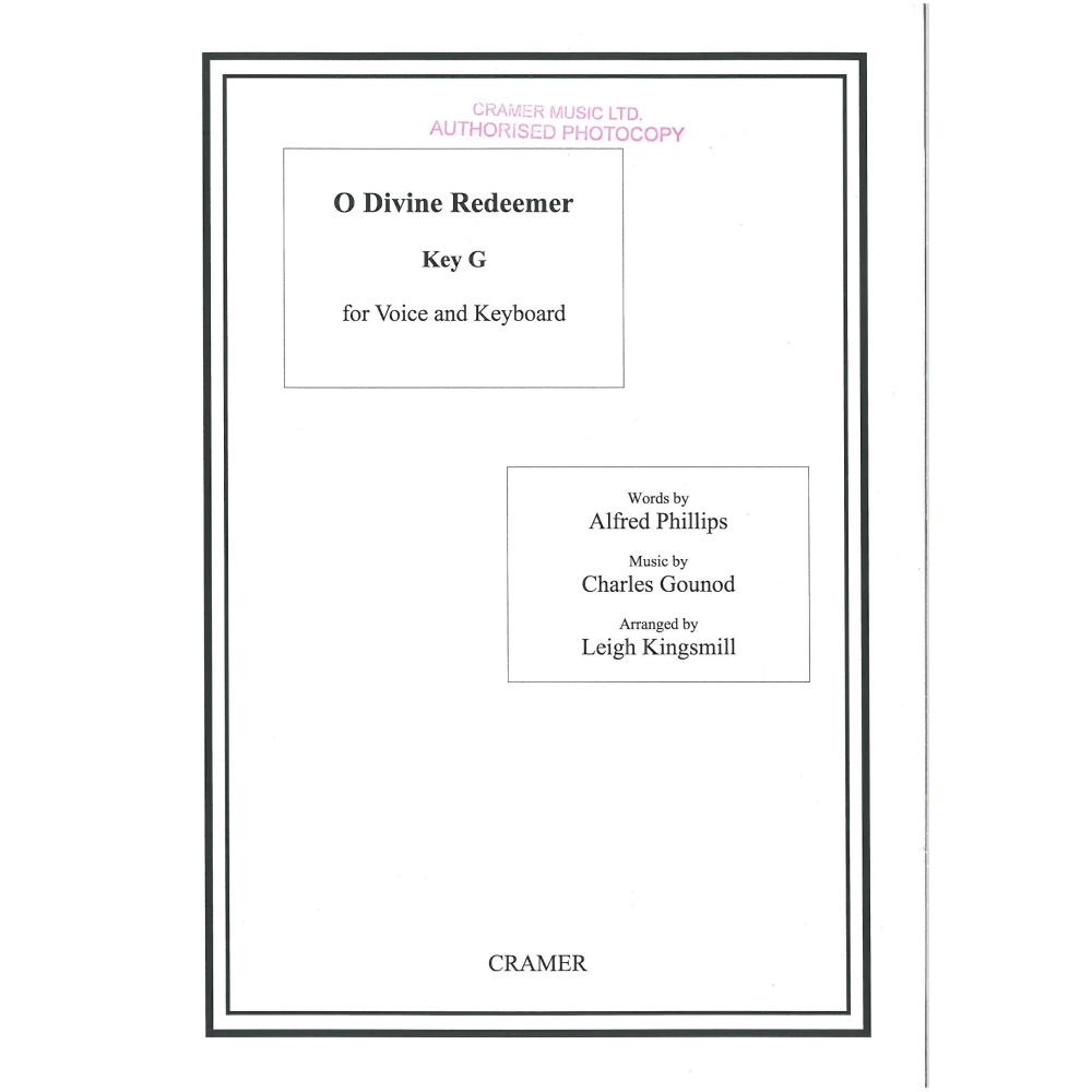 Gounod, Charles - O Divine Redeemer (in G)