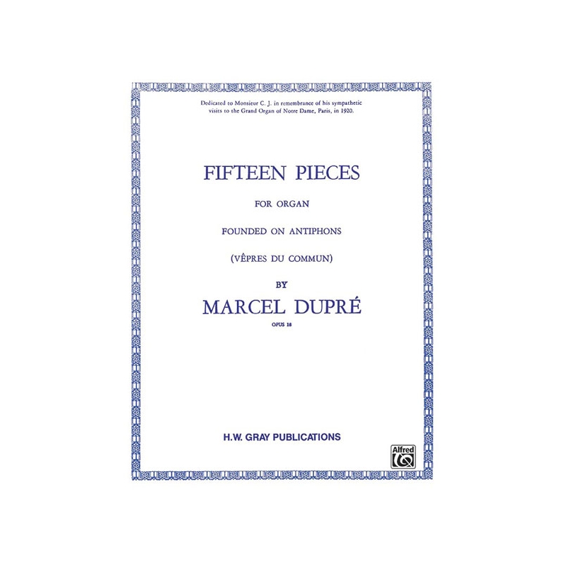 Dupré, Marcel - Pieces(15) Vepres Du Commun