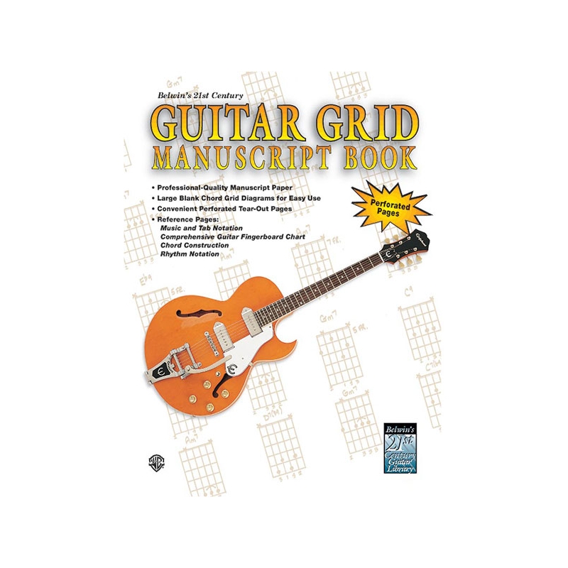 21st Century Guitar Grid Manuscript Book
