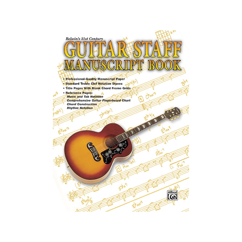 21st Century Guitar Staff Manuscript Book