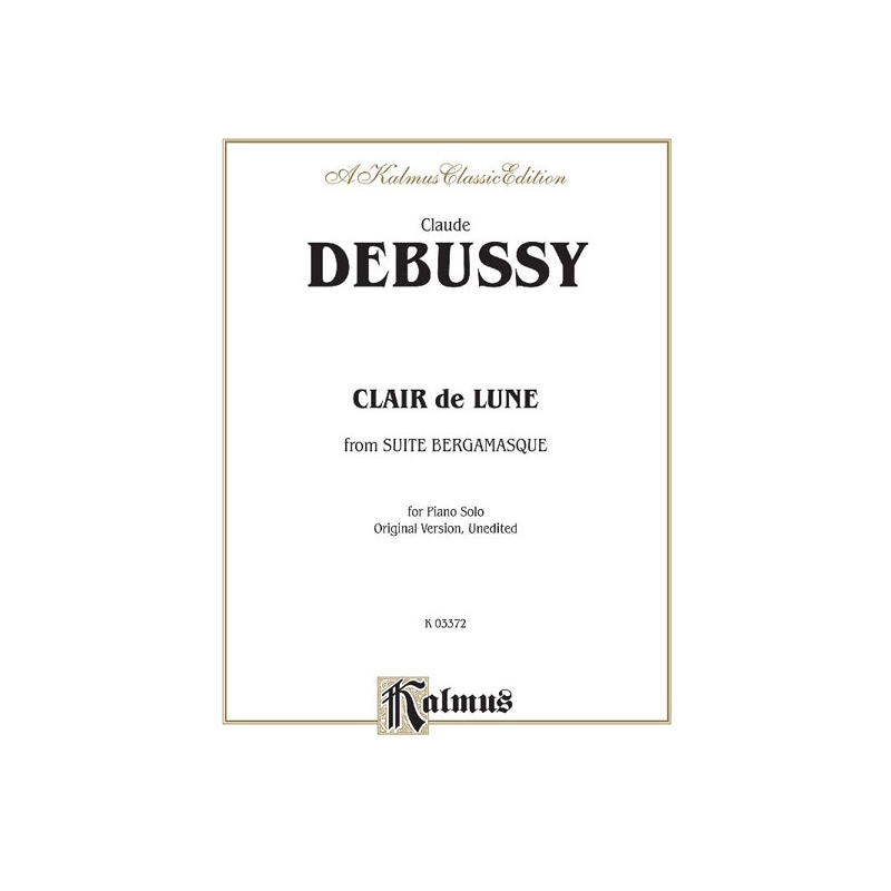 Debussy, Claude - Clair de lune (from Suite Bergamasque)