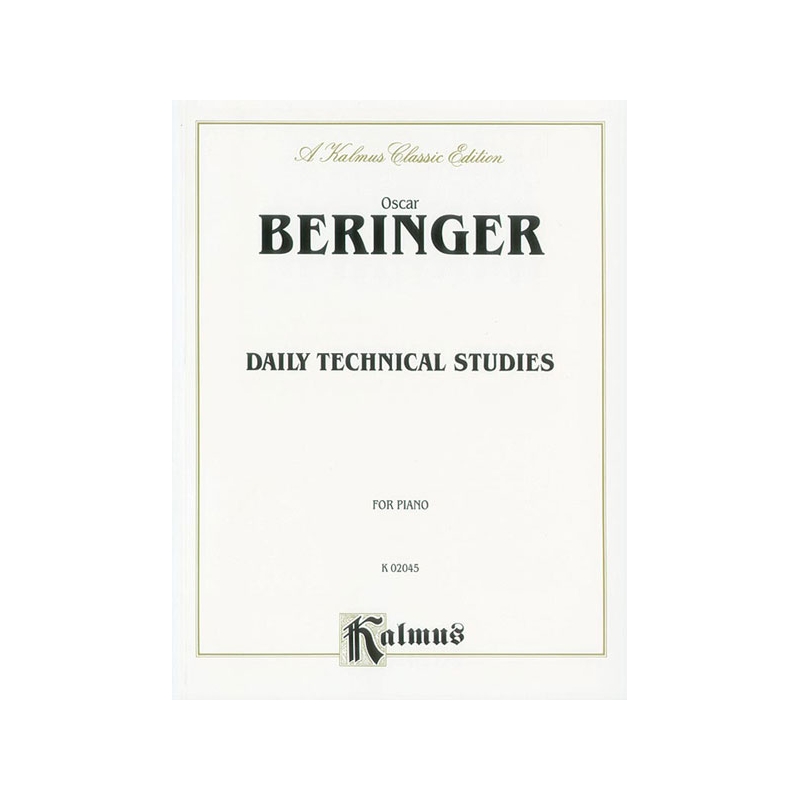 Beringer, Oscar - Daily Technical Studies for Piano