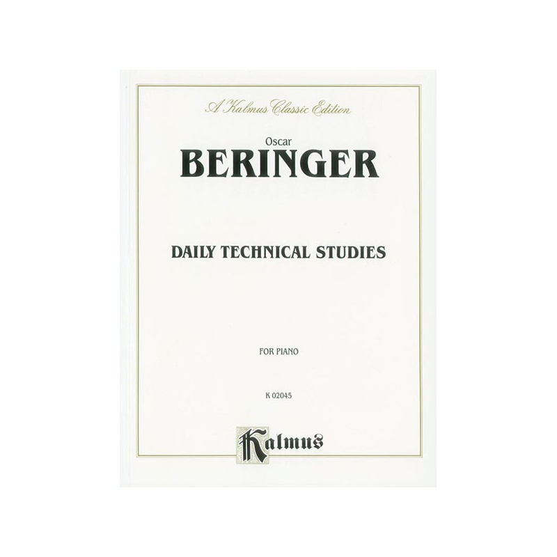 Beringer, Daily Technical Studies for Piano