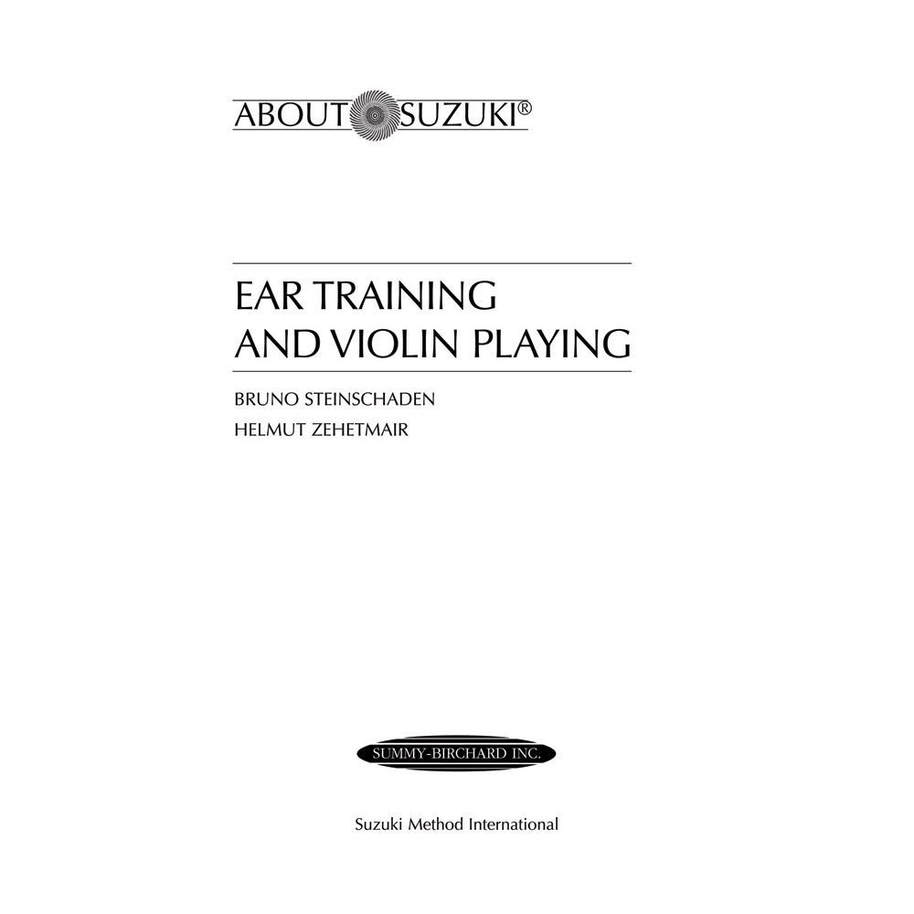 Steinschaden & Zehetmair - Ear Training and Violin Playing