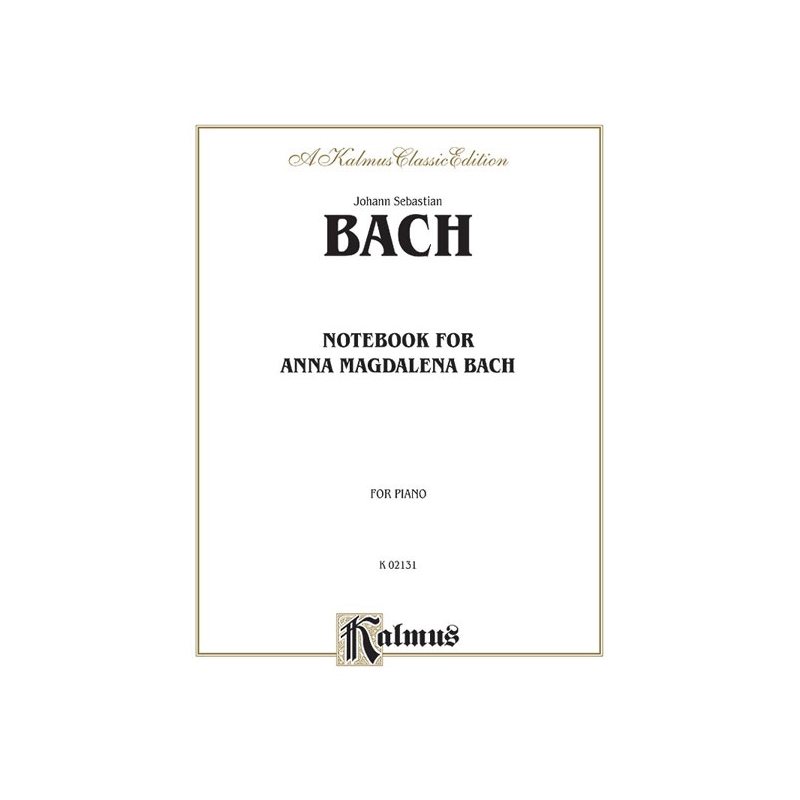 Notebook for Anna Magdalena Bach