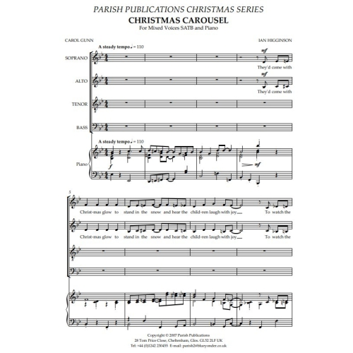 Higginson, Ian - Christmas Carousel (SATB & Keyboard)