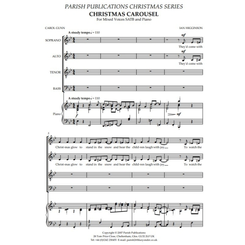 Higginson, Ian - Christmas Carousel (SATB & Keyboard)