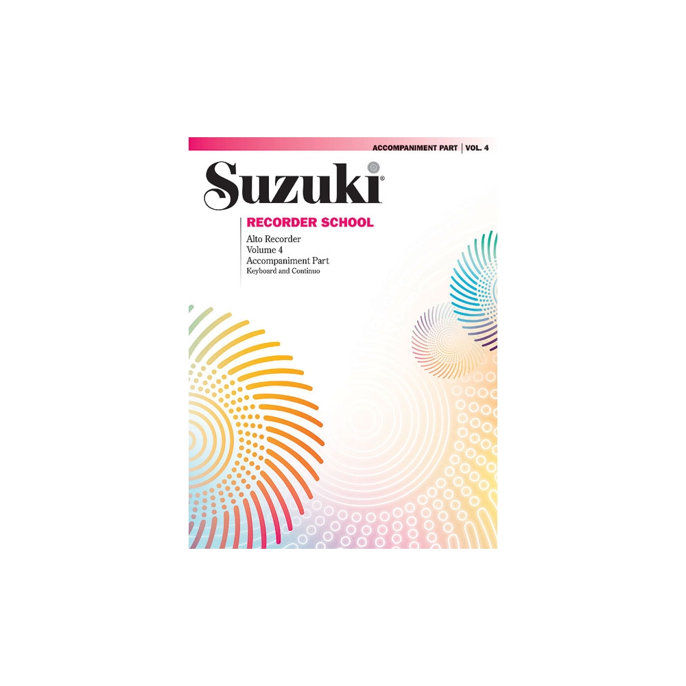 Suzuki Recorder School (Alto Recorder) Accompaniment, Volume 4