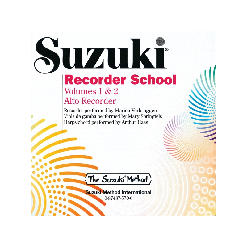 Suzuki Recorder School (Alto Recorder) CD, Volume 1 & 2