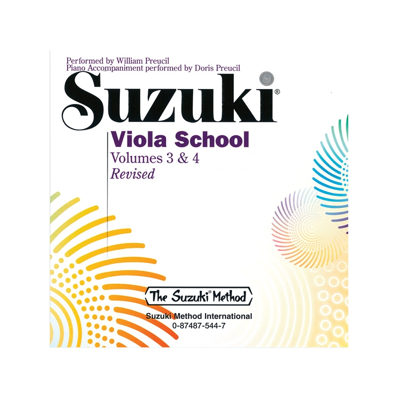 Suzuki Viola School CD, Volume 3 & 4 (Revised)