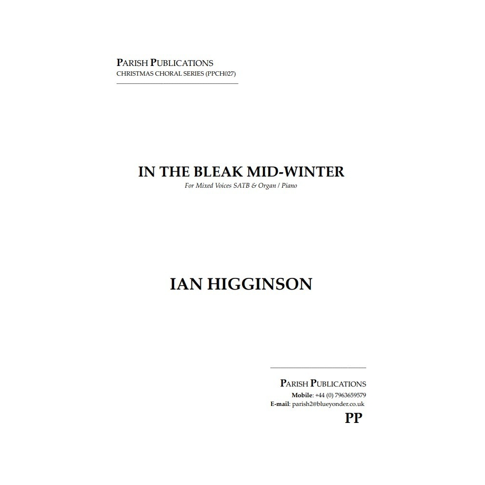 Higginson, Ian - In the Bleak Mid-Winter (SATB & Keyboard)