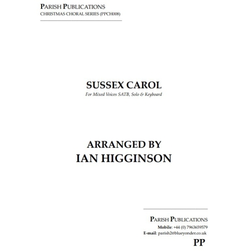 Higginson, Ian - Sussex Carol (SATB & Keyboard)