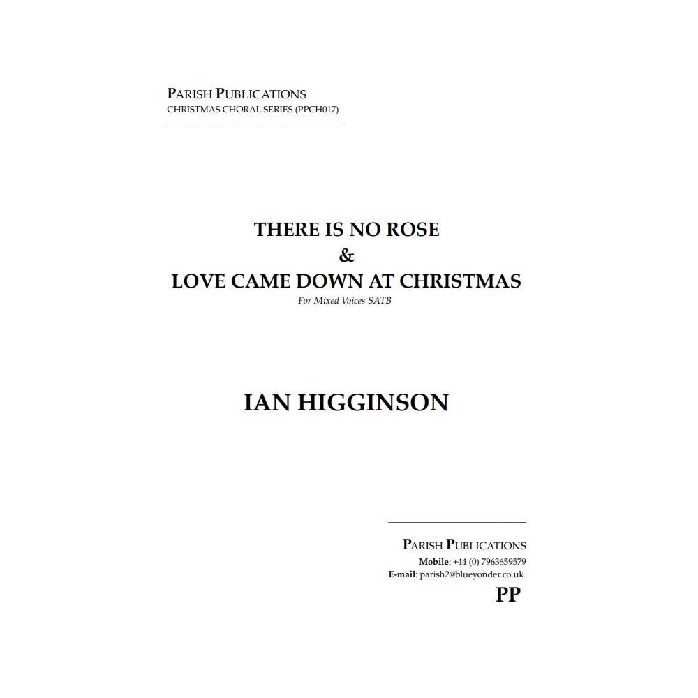 Higginson, Ian - Two Carols (SATB a Cappella)