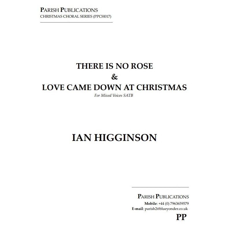 Higginson, Ian - Two Carols (SATB a Cappella)