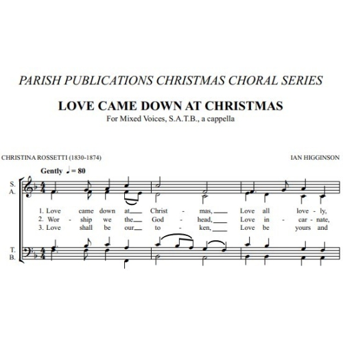Higginson, Ian - Two Carols (SATB a Cappella)
