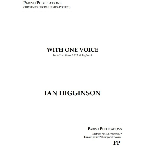 Higginson, Ian - With One Voice (SATB & Keyboard)