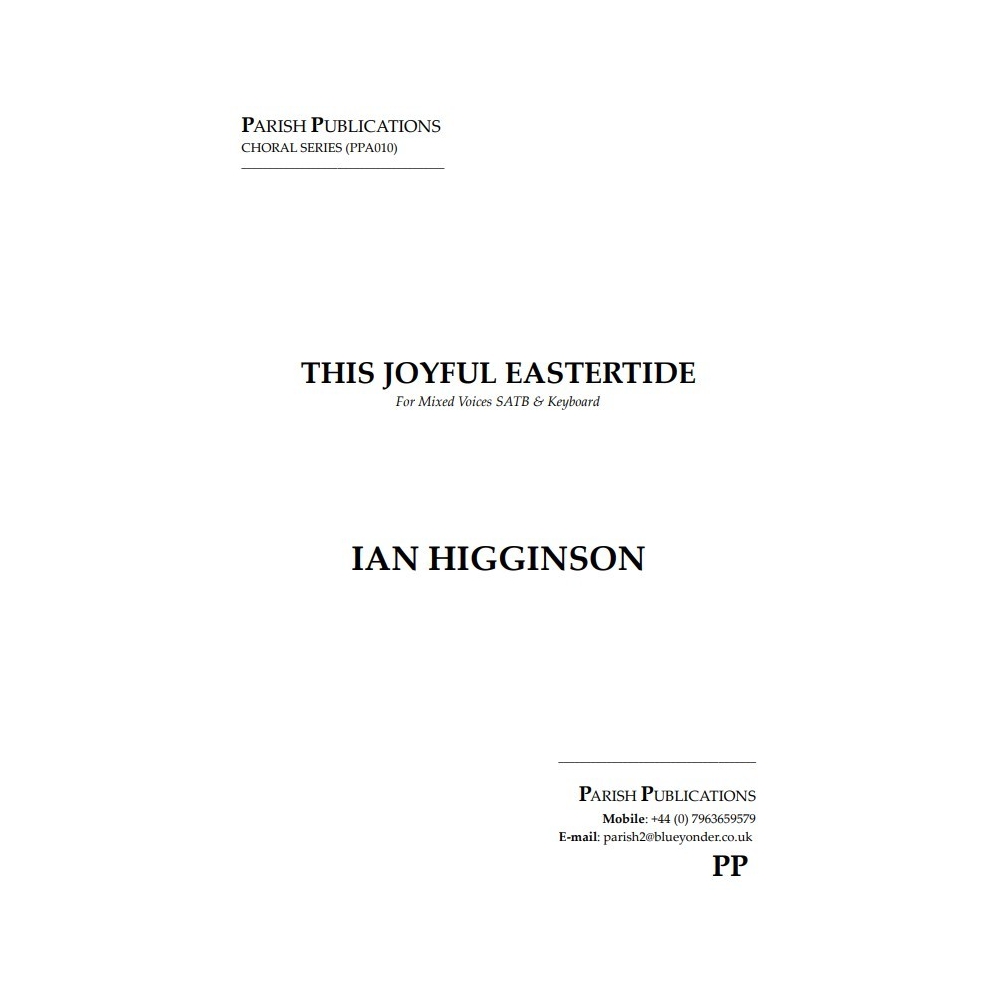 Higginson, Ian - This Joyful Eastertide (SATB & Keyboard)