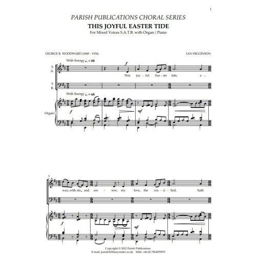 Higginson, Ian - This Joyful Eastertide (SATB & Keyboard)