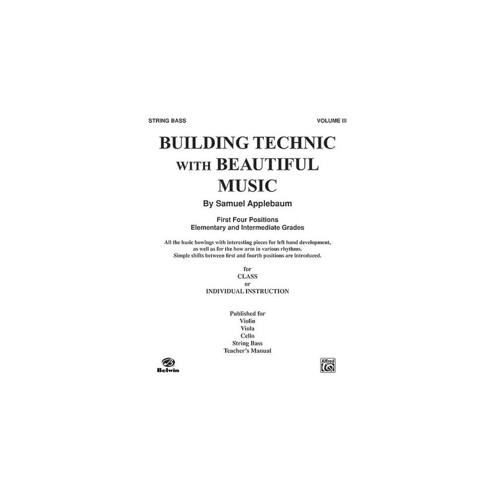 Building Technic With Beautiful Music, Book III