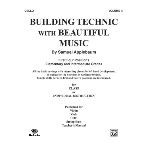 Applebaum, Samuel - Building Technic With Beautiful Music, Book III