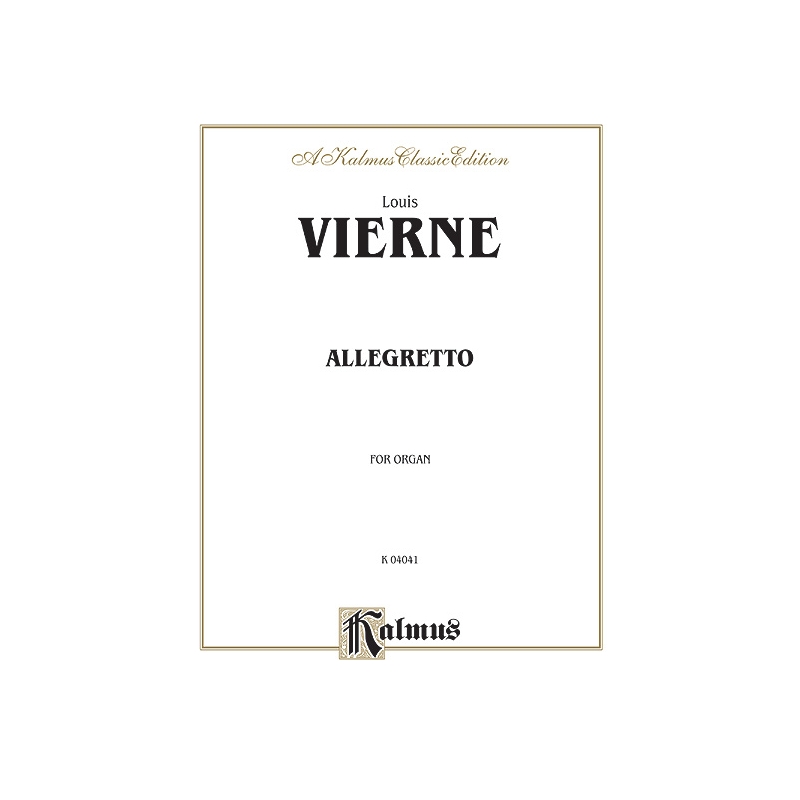 Vierne, Louis - Allegretto for Organ