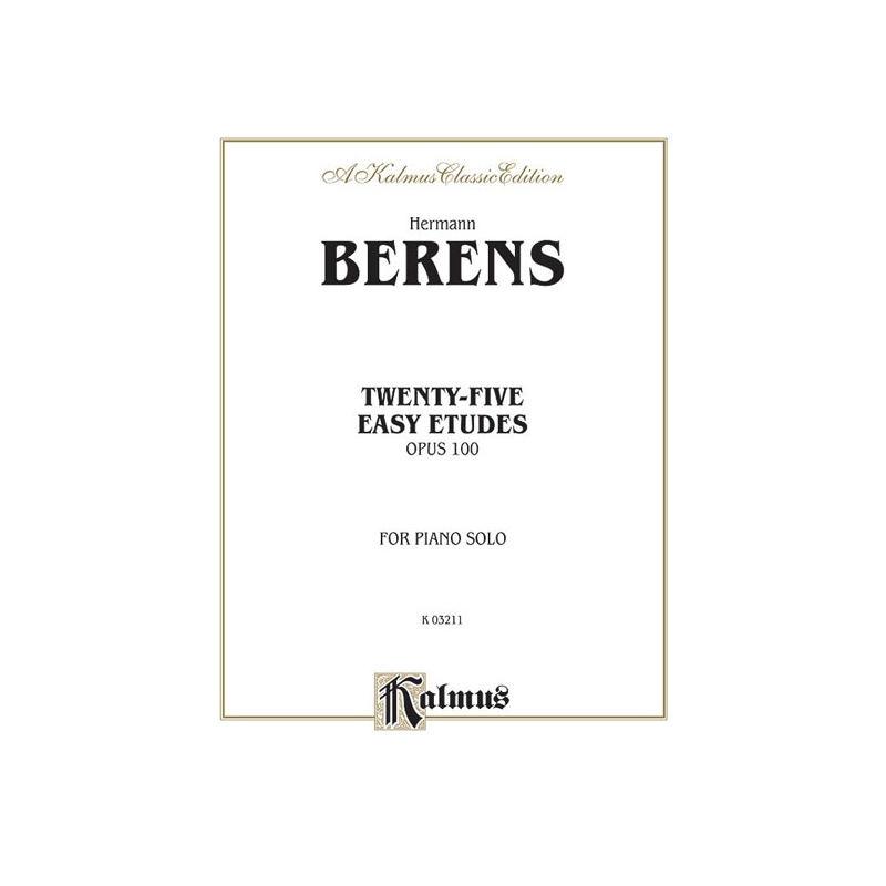 Bertini, Henri - Twenty-five Easy Studies, Op. 100