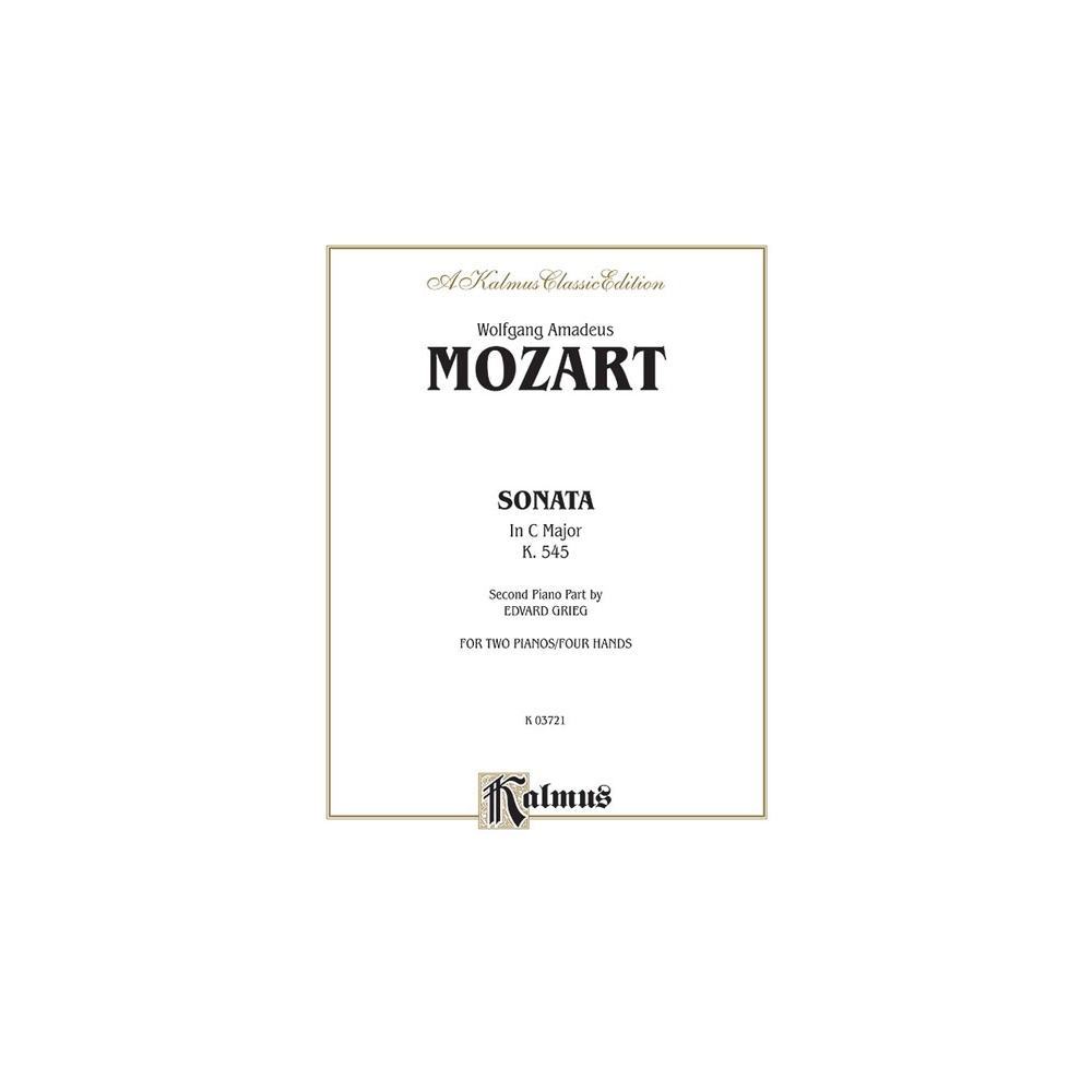 Mozart, Wolfgang Amadeus - Sonata in C Major, K. 545