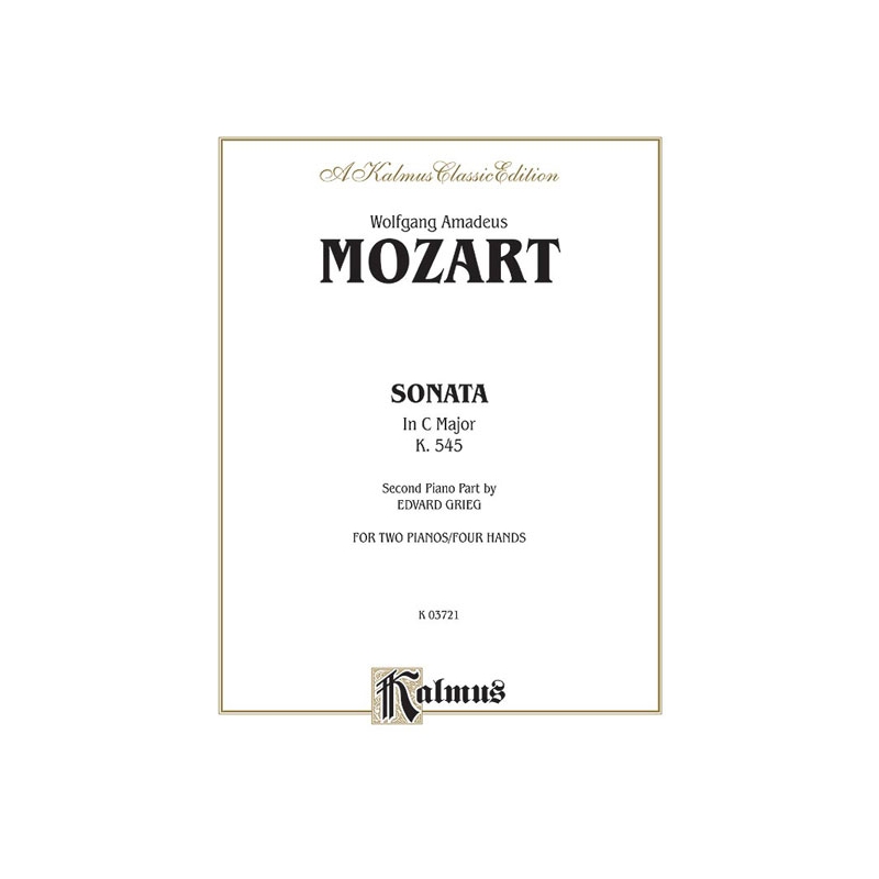 Mozart, Wolfgang Amadeus - Sonata in C Major, K. 545