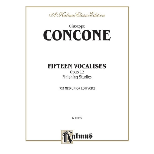 Fifteen Vocalises, Opus 12 (Finishing Studies)