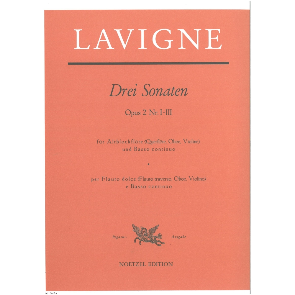 Lavigne, Philibert de - Three Sonatas