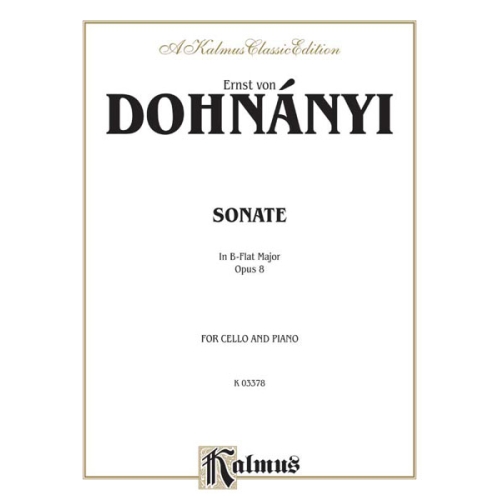 Dohnanyi, Ernst - Sonata in...