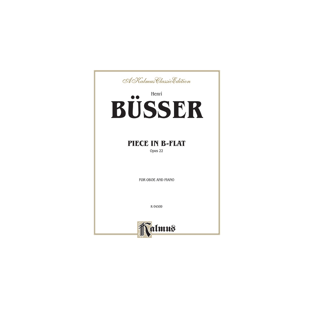 Büsser, Henri - Piece in B-Flat, Op. 22