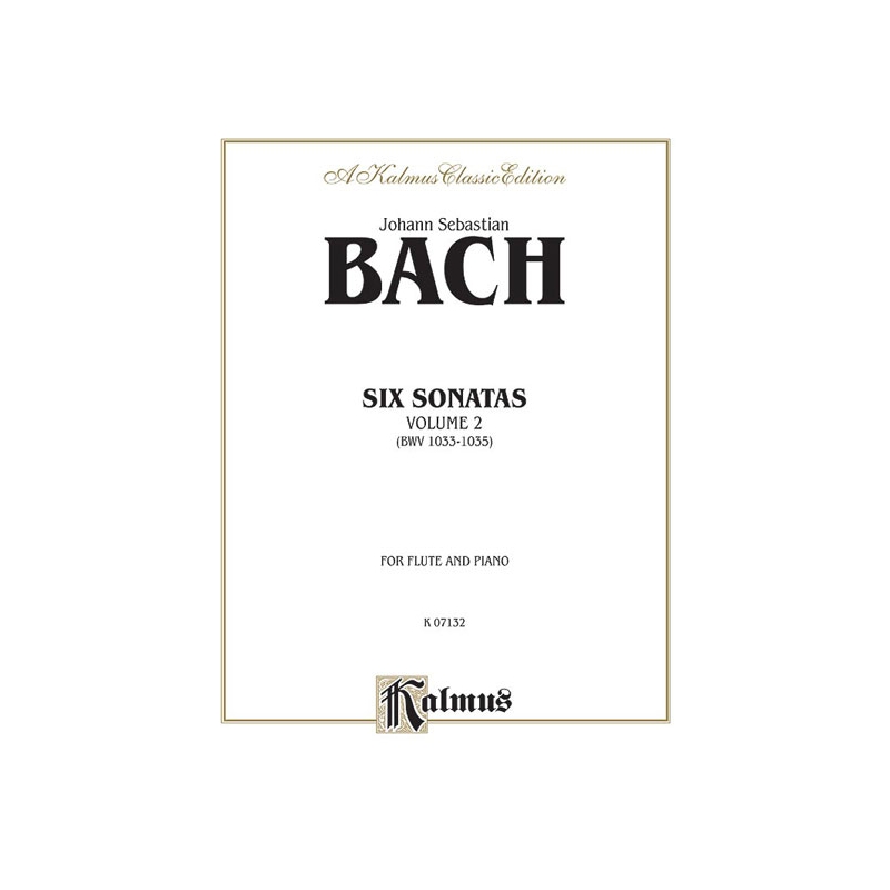 Bach, Johann Sebastian - Six Sonatas, Volume II (BWV 1033-1035)
