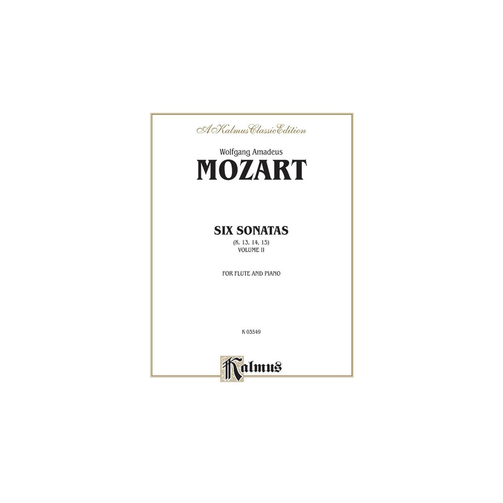 Six Sonatas, Volume II (Nos. 4-6) (K. 13, 14, 15)