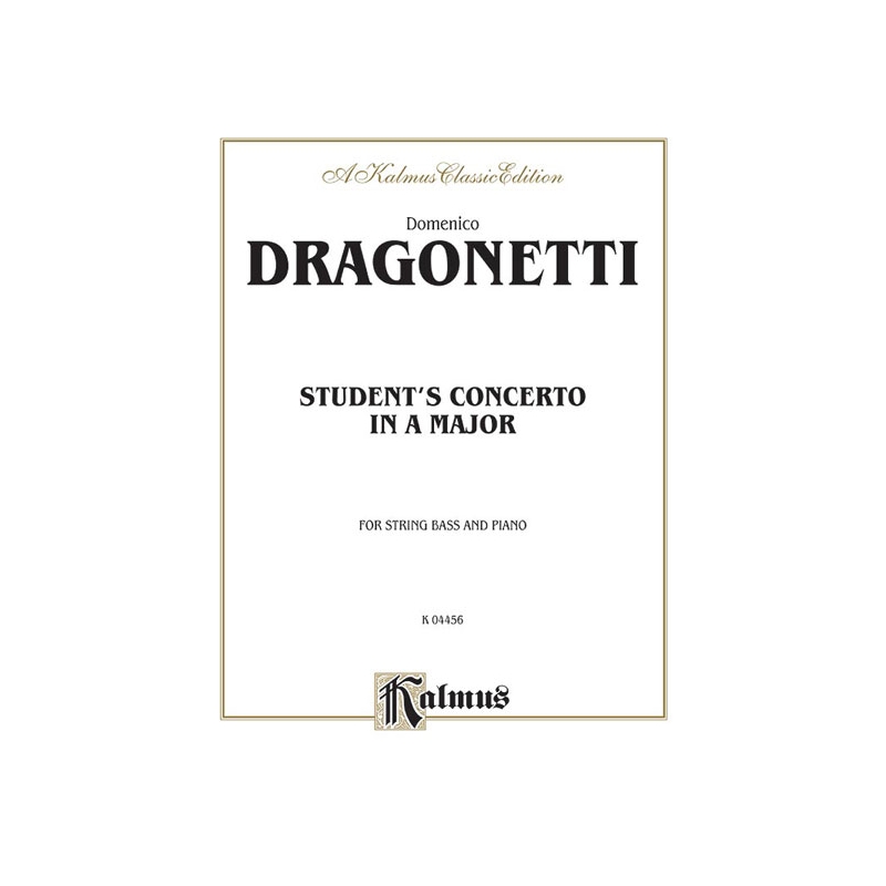 Dragonetti, Domenico - Student's Concerto in A Major
