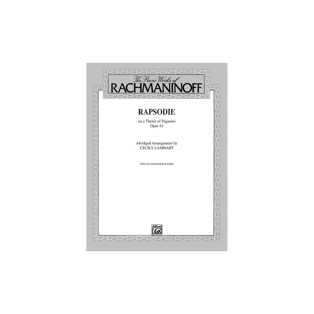 Rachmaninov, Sergei - Rhapsody, Op. 43, on a Theme by Paganini