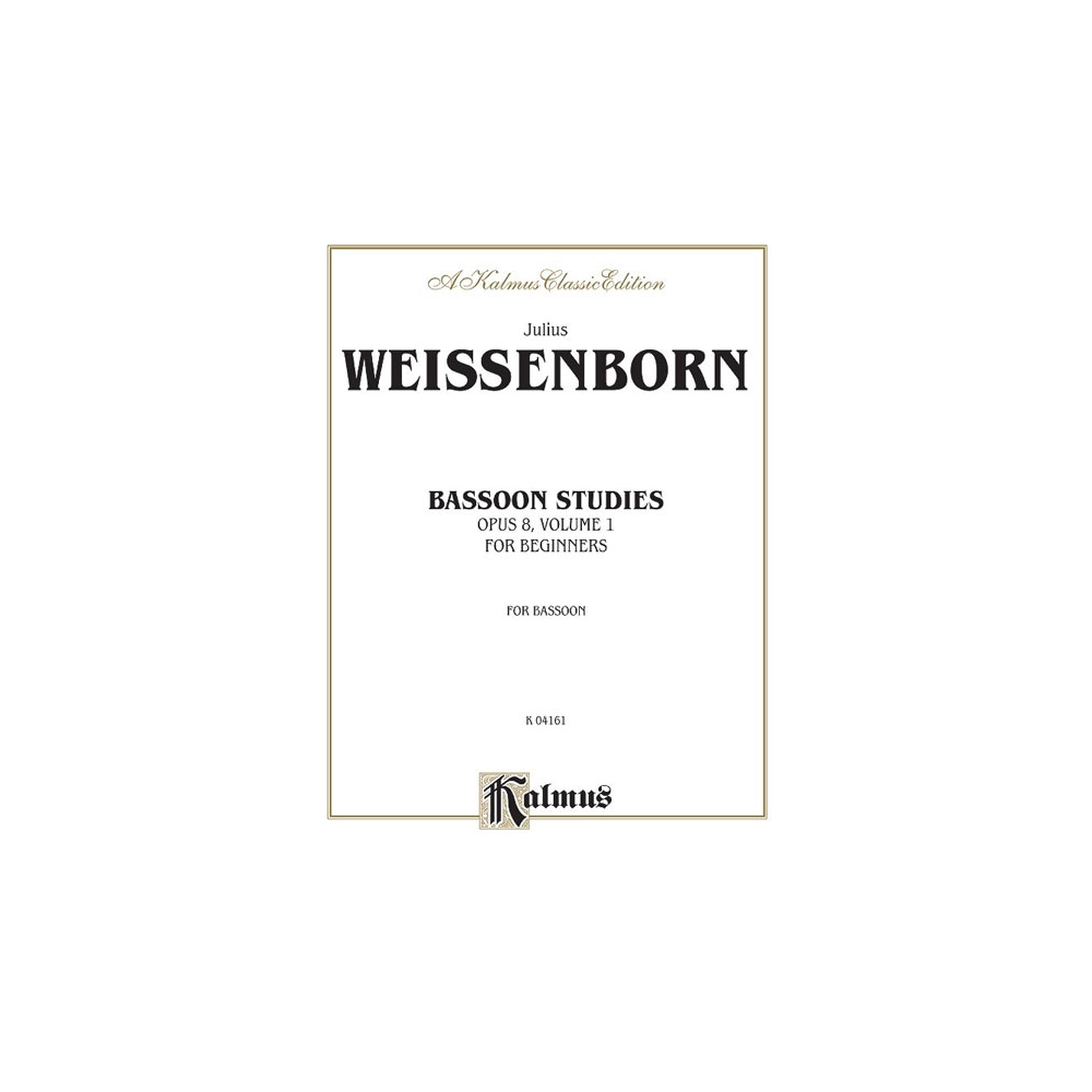 Weissenborn, Julius - Bassoon Studies for Beginners, Op. 8