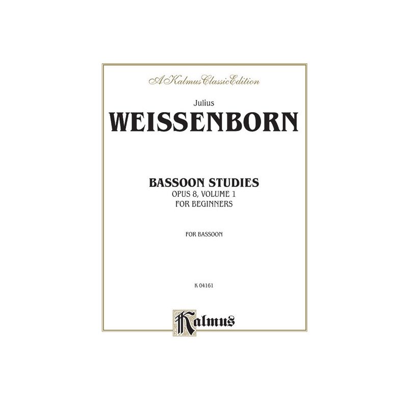 Weissenborn, Julius - Bassoon Studies for Beginners, Op. 8