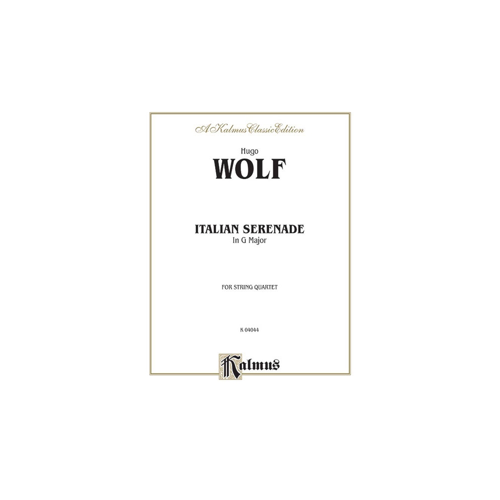 Wolf, Hugo - Italian Serenade